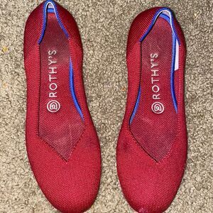 Rothy’s ruby red flats